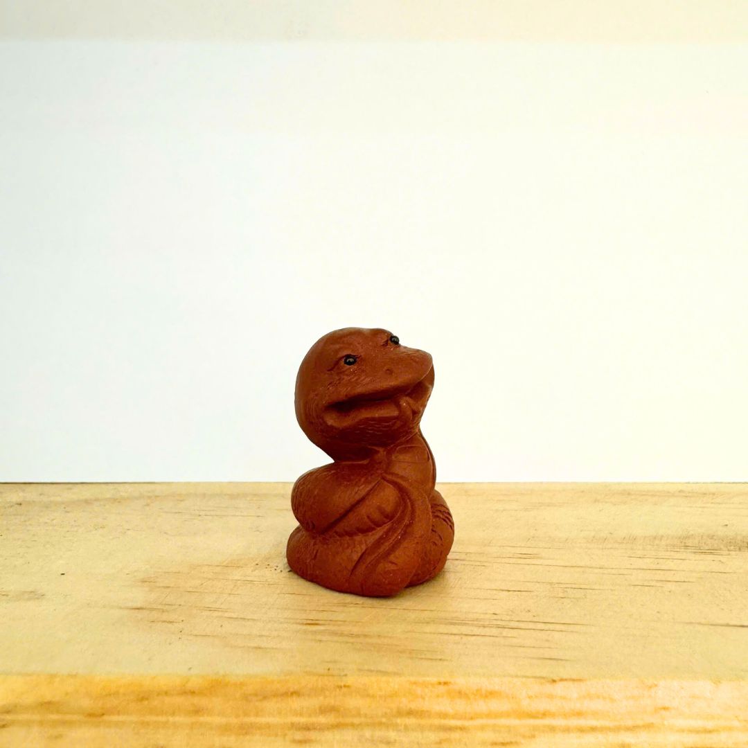 Yixing Clay Figurine - Wise Serpent